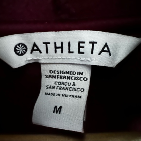Athleta Cozy Karma Funnel Neck Sweatshirt, Spiced Cabernet Heather. Medium. - Picture 10 of 10